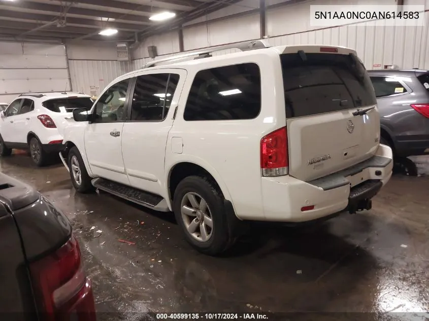 2010 Nissan Armada Se VIN: 5N1AA0NC0AN614583 Lot: 40599135