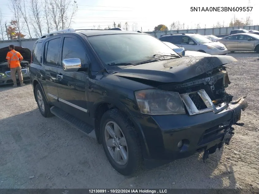 2011 Nissan Armada Platinum VIN: 5N1AA0NE3BN609557 Lot: 12130891