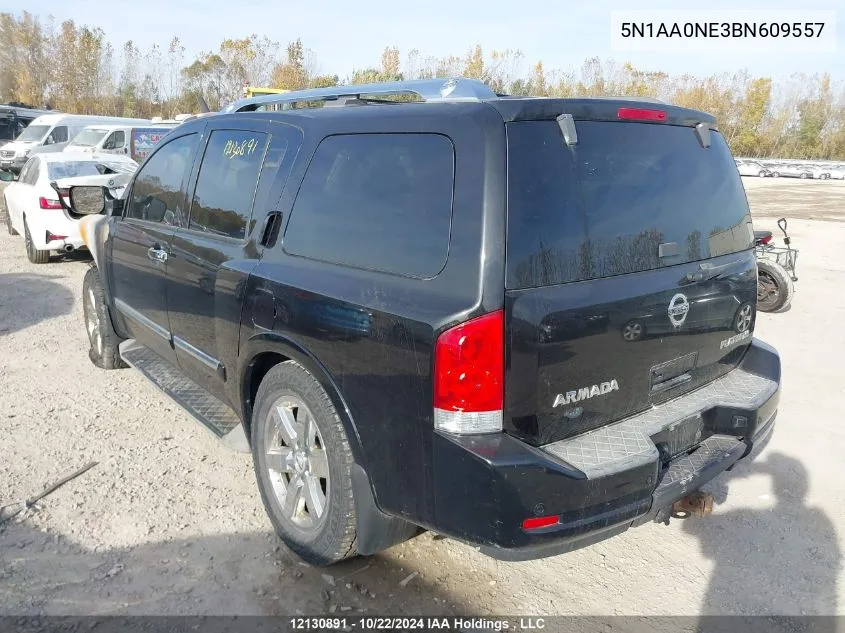 2011 Nissan Armada Platinum VIN: 5N1AA0NE3BN609557 Lot: 12130891