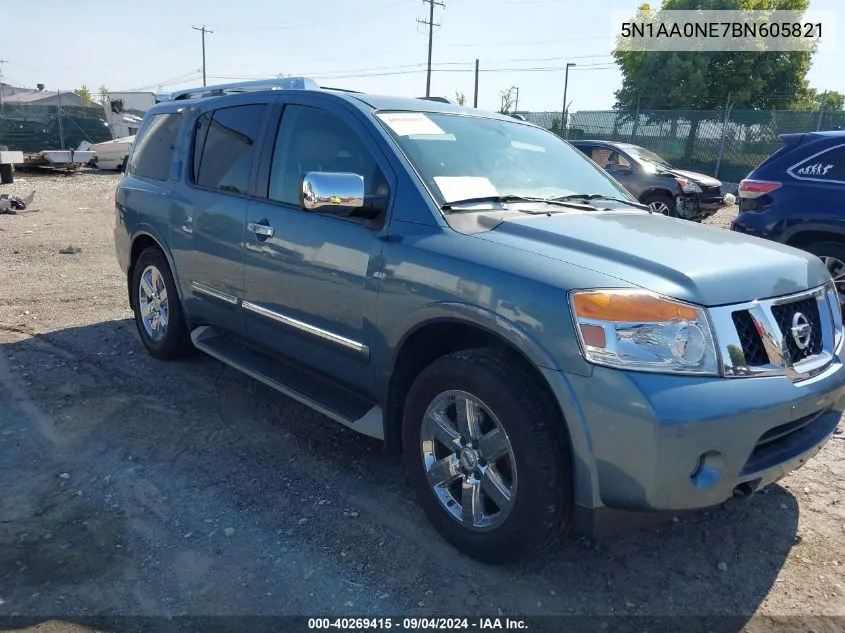 2011 Nissan Armada Platinum VIN: 5N1AA0NE7BN605821 Lot: 40269415