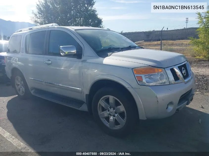 2011 Nissan Armada Sv/Sl/Platinum VIN: 5N1BA0NC1BN613545 Lot: 40407550