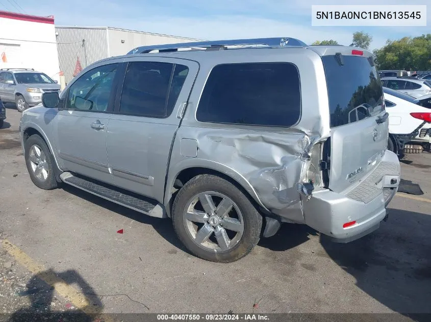 2011 Nissan Armada Sv/Sl/Platinum VIN: 5N1BA0NC1BN613545 Lot: 40407550