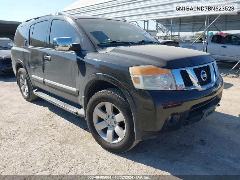 2011 Nissan Armada Sl VIN: 5N1BA0ND7BN623523 Lot: 40485684