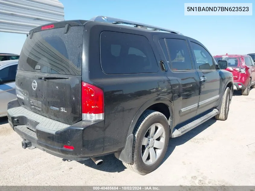 2011 Nissan Armada Sl VIN: 5N1BA0ND7BN623523 Lot: 40485684