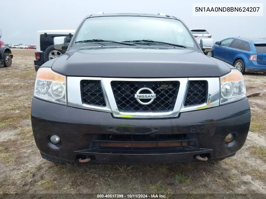 5N1AA0ND8BN624207 2011 Nissan Armada Sl