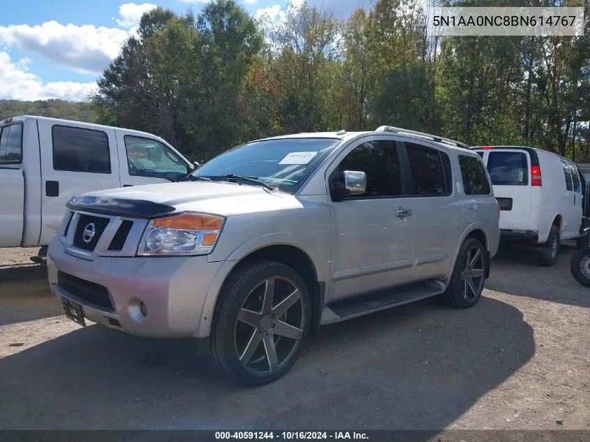 2011 Nissan Armada Sv VIN: 5N1AA0NC8BN614767 Lot: 40591244