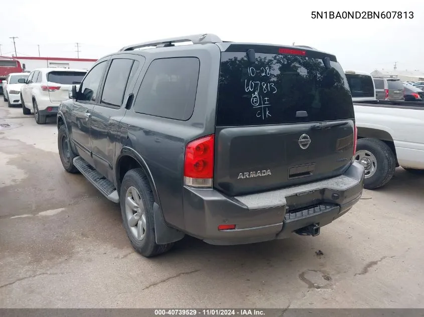 5N1BA0ND2BN607813 2011 Nissan Armada Sv