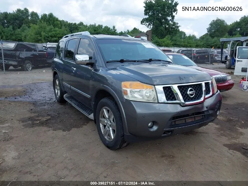 5N1AA0NC6CN600626 2012 Nissan Armada Platinum