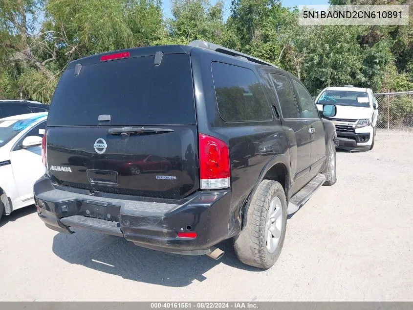 5N1BA0ND2CN610891 2012 Nissan Armada Sv