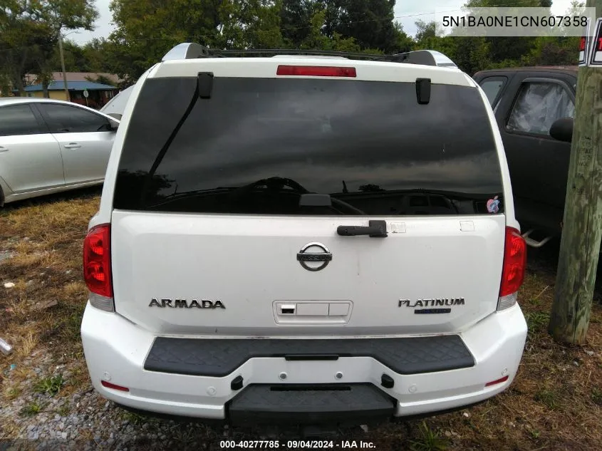 5N1BA0NE1CN607358 2012 Nissan Armada Platinum