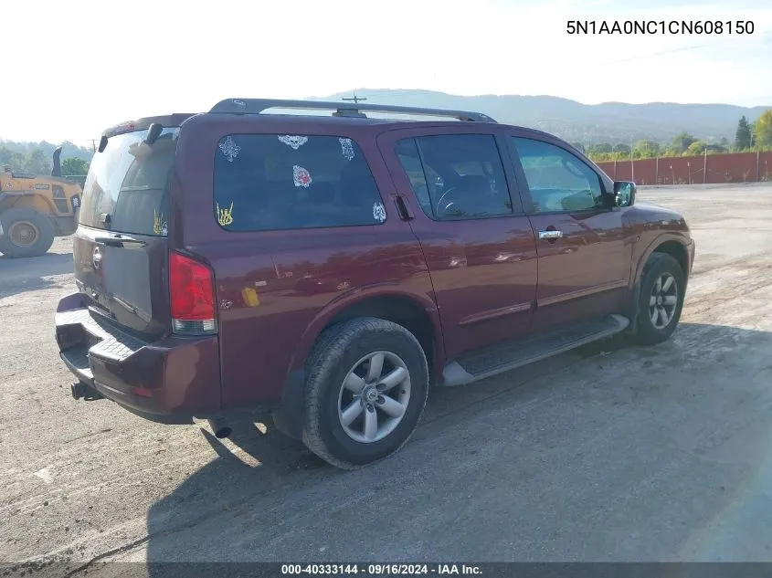 5N1AA0NC1CN608150 2012 Nissan Armada Sv