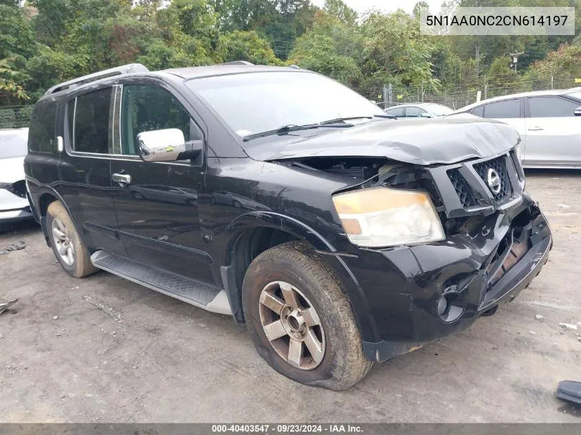 2012 Nissan Armada Sv VIN: 5N1AA0NC2CN614197 Lot: 40403547