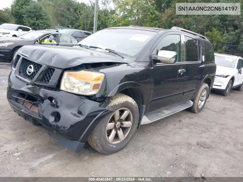 2012 Nissan Armada Sv VIN: 5N1AA0NC2CN614197 Lot: 40403547