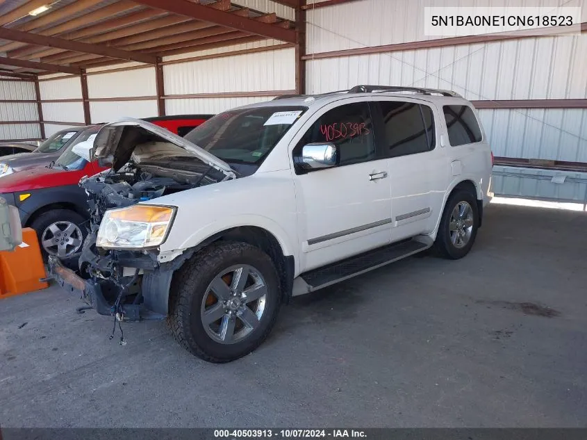 2012 Nissan Armada Platinum VIN: 5N1BA0NE1CN618523 Lot: 40503913