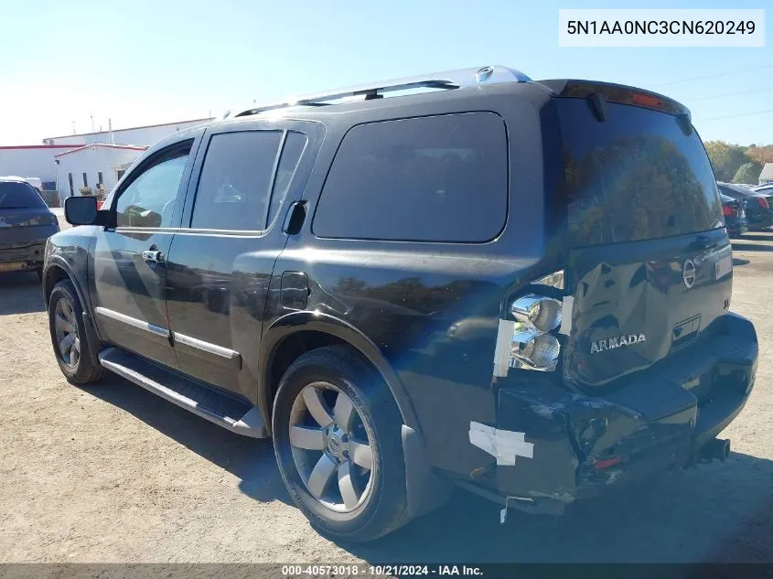 2012 Nissan Armada Sl VIN: 5N1AA0NC3CN620249 Lot: 40573018