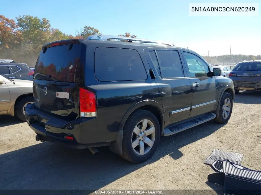 2012 Nissan Armada Sl VIN: 5N1AA0NC3CN620249 Lot: 40573018