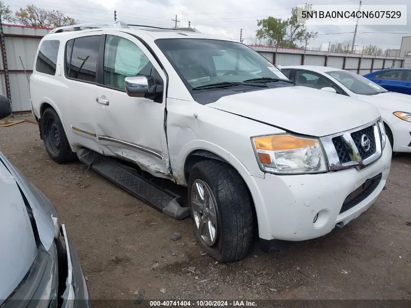 2012 Nissan Armada Platinum VIN: 5N1BA0NC4CN607529 Lot: 40741404