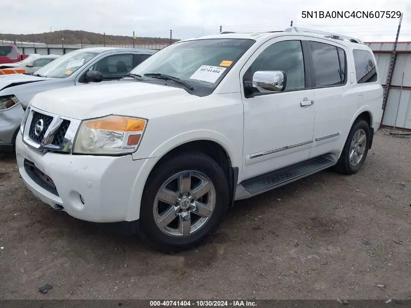 2012 Nissan Armada Platinum VIN: 5N1BA0NC4CN607529 Lot: 40741404