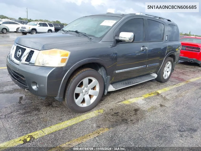 2012 Nissan Armada Sl VIN: 5N1AA0NC8CN606685 Lot: 40784709