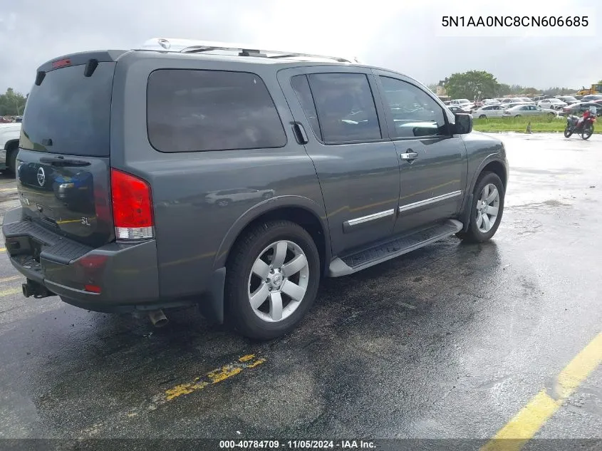 2012 Nissan Armada Sl VIN: 5N1AA0NC8CN606685 Lot: 40784709