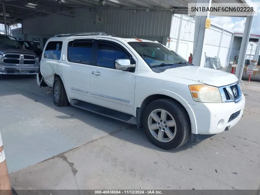 5N1BA0NF6CN602228 2012 Nissan Armada Platinum