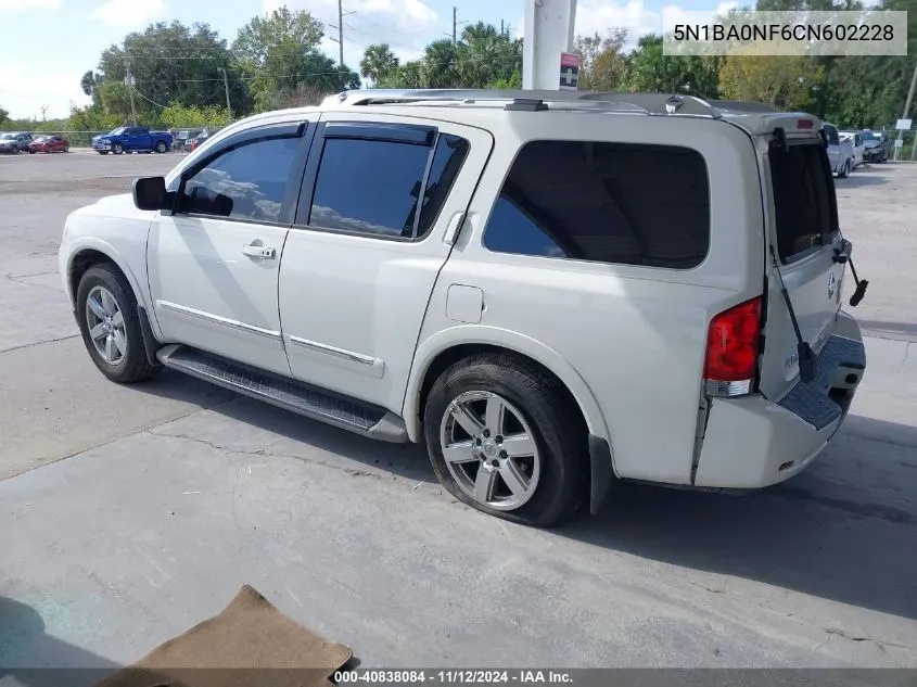 5N1BA0NF6CN602228 2012 Nissan Armada Platinum