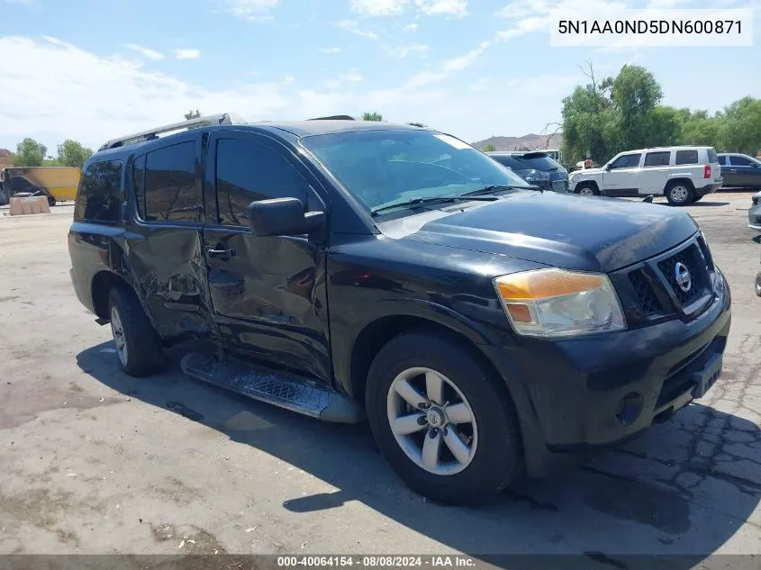 5N1AA0ND5DN600871 2013 Nissan Armada Sv