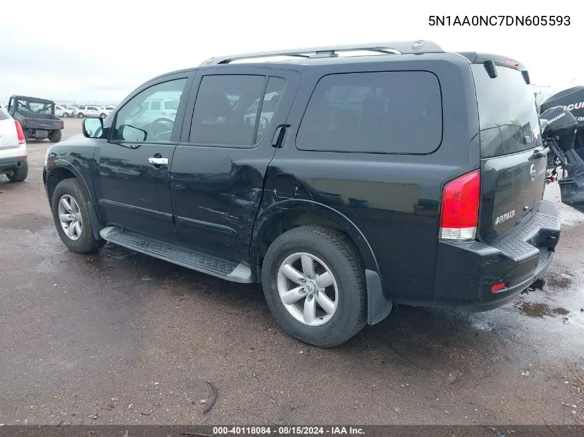 2013 Nissan Armada Sv VIN: 5N1AA0NC7DN605593 Lot: 40118084