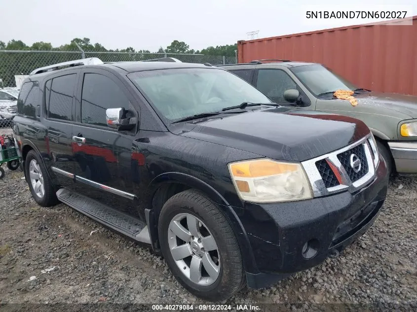 2013 Nissan Armada Sl VIN: 5N1BA0ND7DN602027 Lot: 40279084