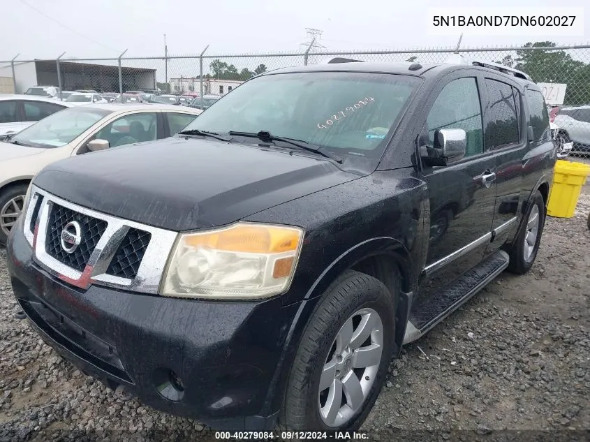 2013 Nissan Armada Sl VIN: 5N1BA0ND7DN602027 Lot: 40279084