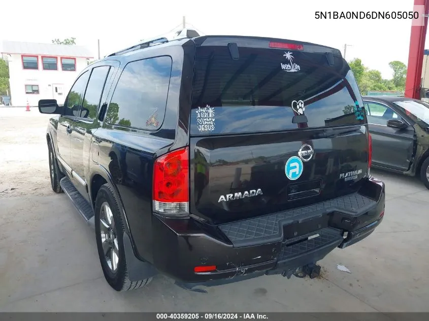 5N1BA0ND6DN605050 2013 Nissan Armada Platinum