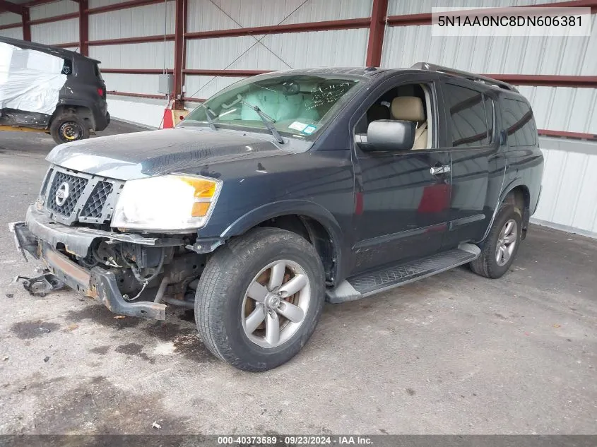 2013 Nissan Armada Sv VIN: 5N1AA0NC8DN606381 Lot: 40373589