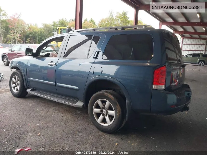 2013 Nissan Armada Sv VIN: 5N1AA0NC8DN606381 Lot: 40373589