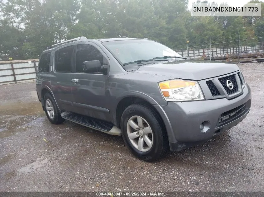 5N1BA0NDXDN611773 2013 Nissan Armada Sv