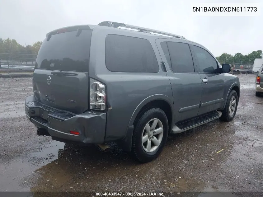 5N1BA0NDXDN611773 2013 Nissan Armada Sv