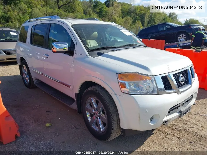 2013 Nissan Armada Platinum VIN: 5N1BA0NF4DN604318 Lot: 40459047