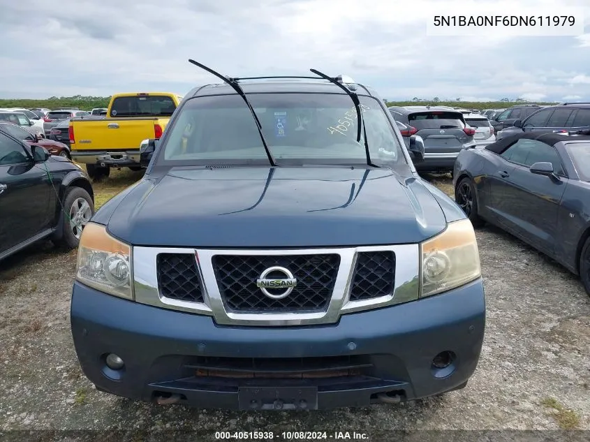 2013 Nissan Armada Platinum VIN: 5N1BA0NF6DN611979 Lot: 40515938