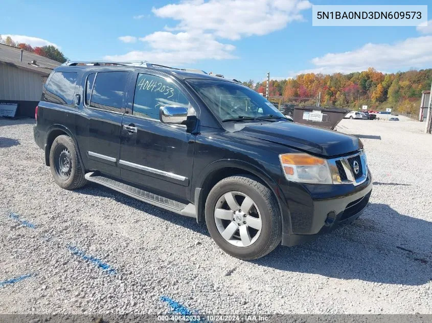 2013 Nissan Armada Sl VIN: 5N1BA0ND3DN609573 Lot: 40642033