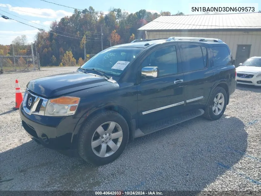 2013 Nissan Armada Sl VIN: 5N1BA0ND3DN609573 Lot: 40642033