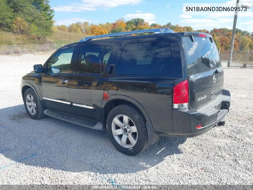 2013 Nissan Armada Sl VIN: 5N1BA0ND3DN609573 Lot: 40642033