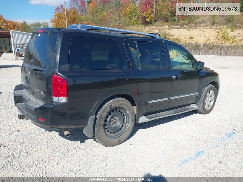 2013 Nissan Armada Sl VIN: 5N1BA0ND3DN609573 Lot: 40642033