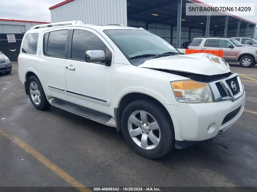 2013 Nissan Armada Sv/Sl/Platinum VIN: 5N1BA0ND7DN614209 Lot: 40699342