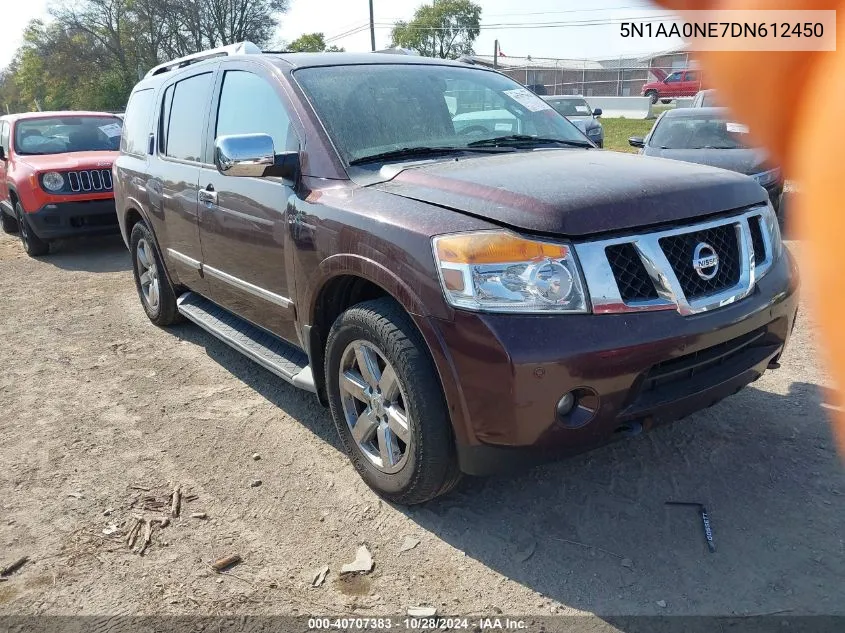 2013 Nissan Armada Platinum VIN: 5N1AA0NE7DN612450 Lot: 40707383