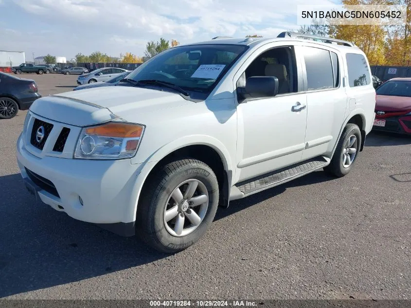 2013 Nissan Armada Sv VIN: 5N1BA0NC5DN605452 Lot: 40719284