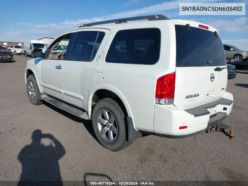 2013 Nissan Armada Sv VIN: 5N1BA0NC5DN605452 Lot: 40719284