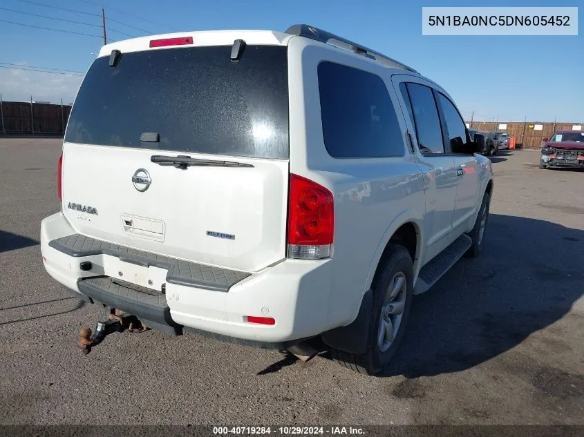 2013 Nissan Armada Sv VIN: 5N1BA0NC5DN605452 Lot: 40719284