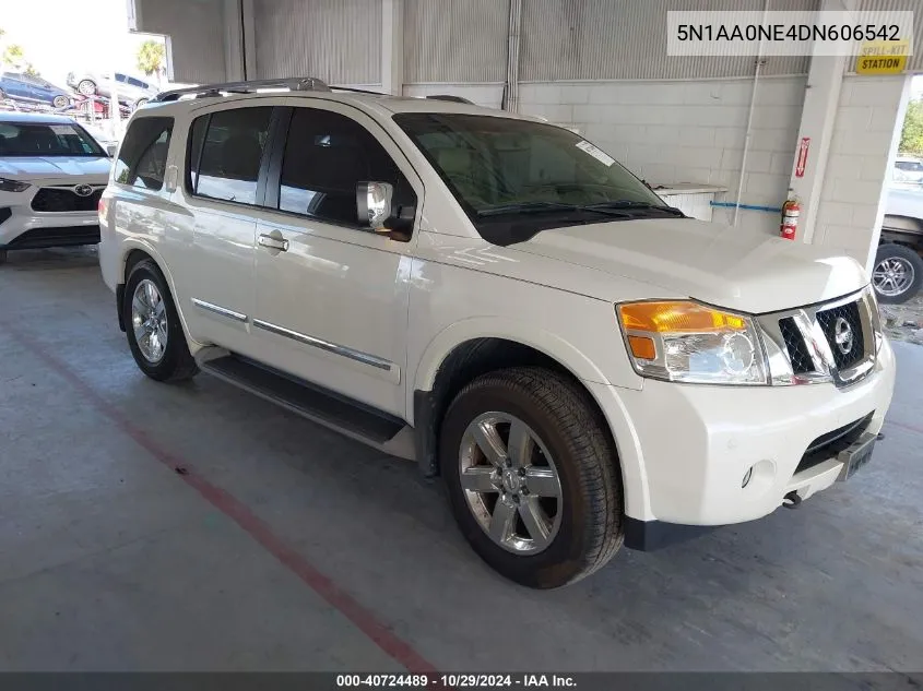 2013 Nissan Armada Platinum VIN: 5N1AA0NE4DN606542 Lot: 40724489