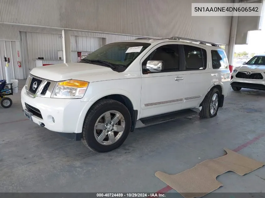 2013 Nissan Armada Platinum VIN: 5N1AA0NE4DN606542 Lot: 40724489