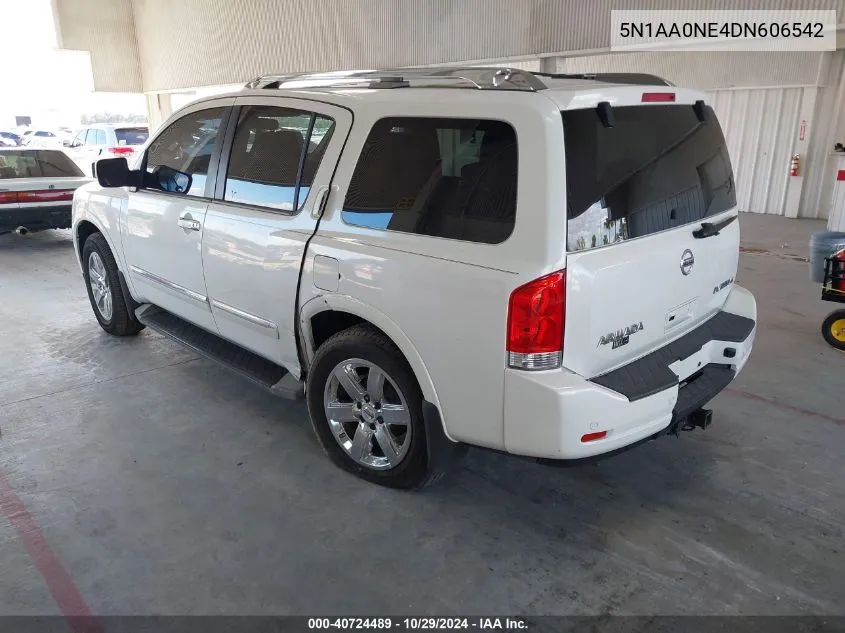 2013 Nissan Armada Platinum VIN: 5N1AA0NE4DN606542 Lot: 40724489