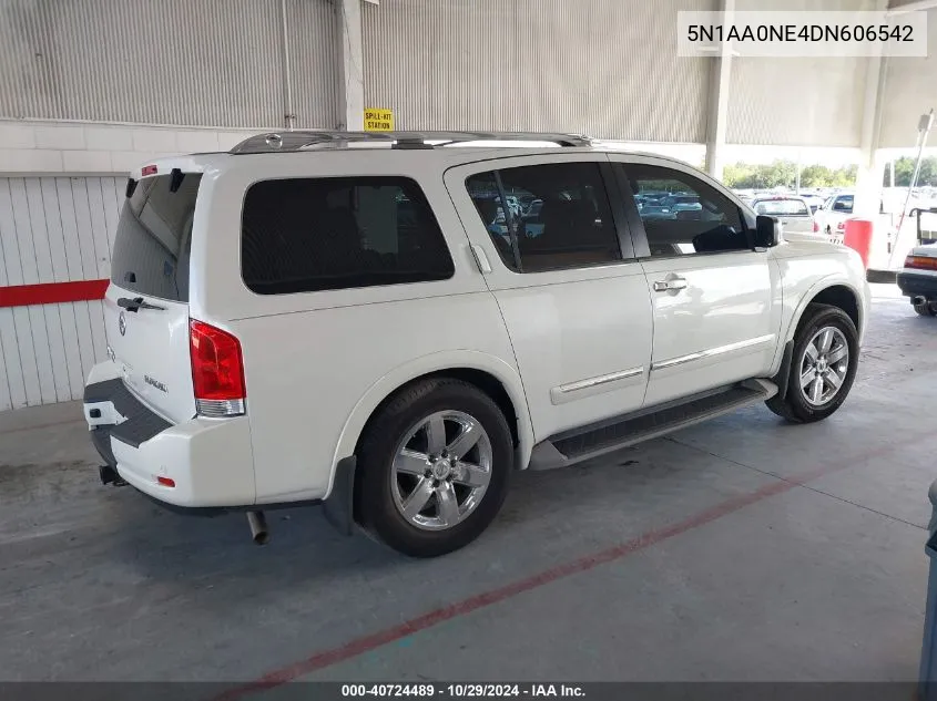 2013 Nissan Armada Platinum VIN: 5N1AA0NE4DN606542 Lot: 40724489